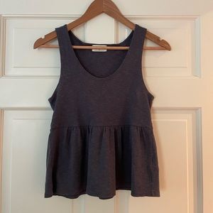 T.La Rhonda Babydoll Tank Navy